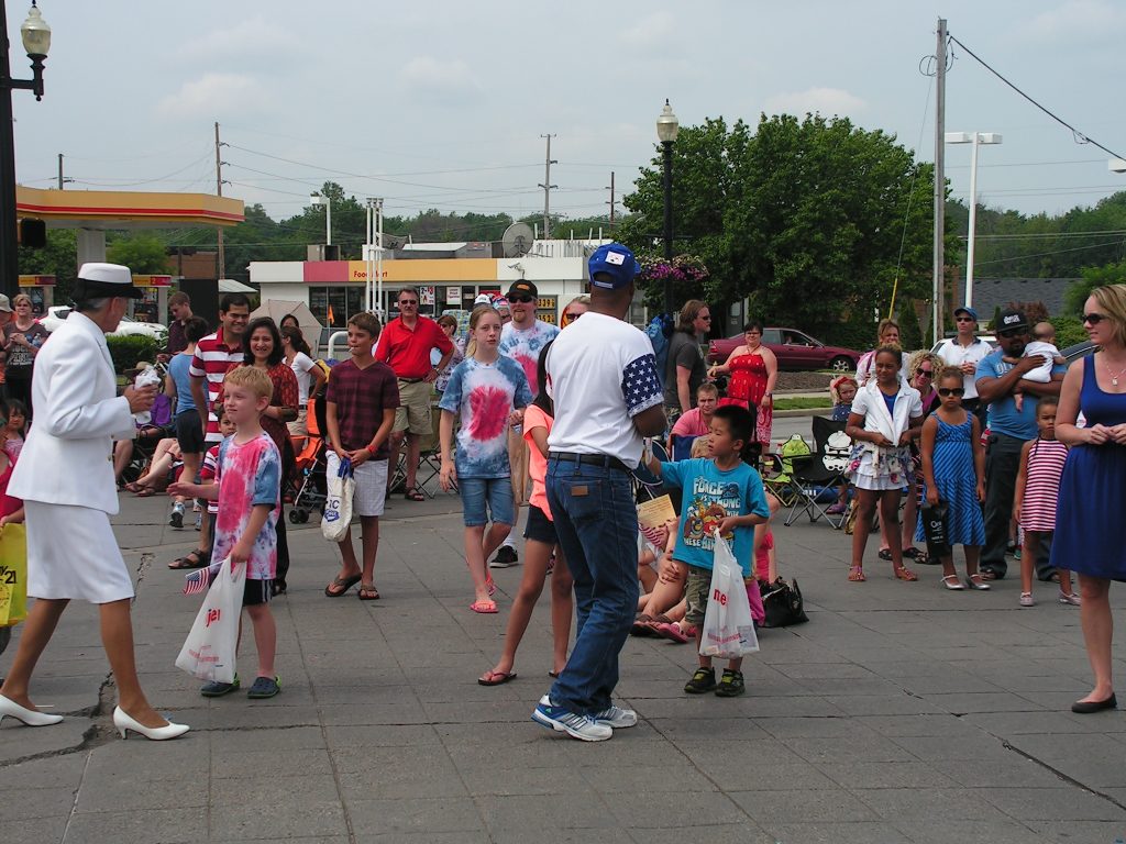 Diane in parade with HVAF