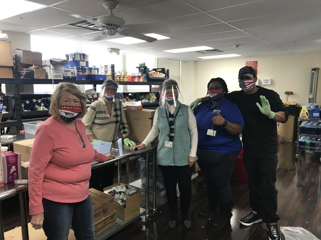 Rashaun Robinson not only grabs his essential items during pantry days - he also helps however he can.